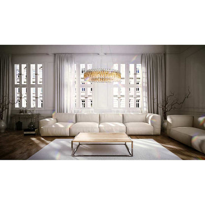 Sarella 12 Light 24" Wide Crystal Pendant with Heritage Crystals