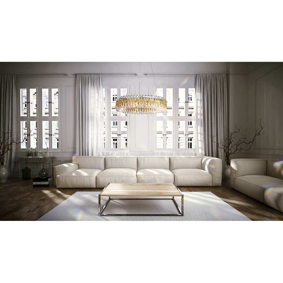 Sarella 12 Light 24" Wide Crystal Pendant with Swarovski Crystals