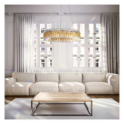 Sarella 12 Light 24" Wide Crystal Pendant with Swarovski Crystals