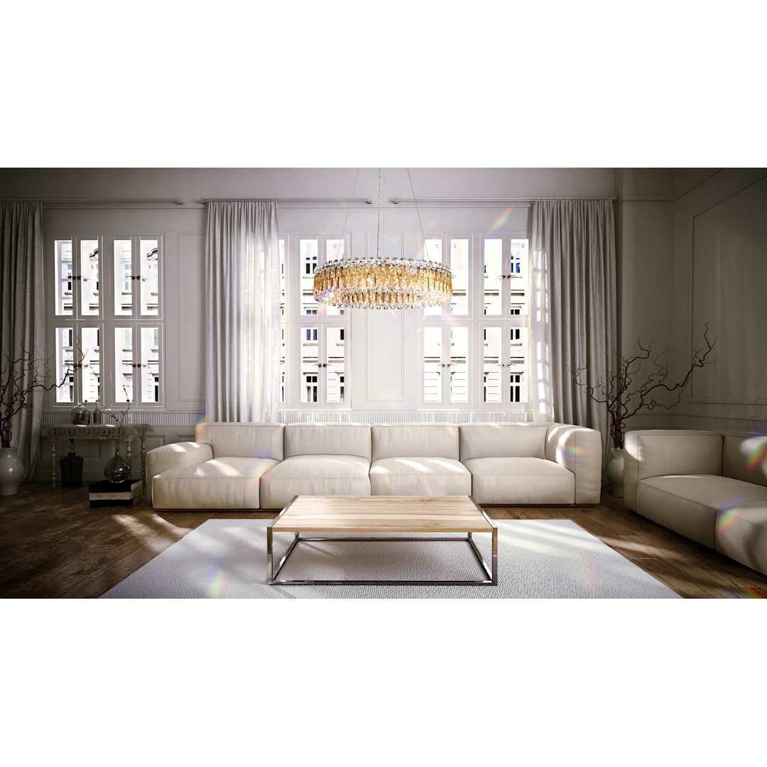 Sarella 12 Light 24" Wide Crystal Pendant with Swarovski Crystals