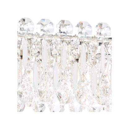 Sarella 3 Light 16" Wide Flush Mount Drum Ceiling Fixture with Heritage Crystals