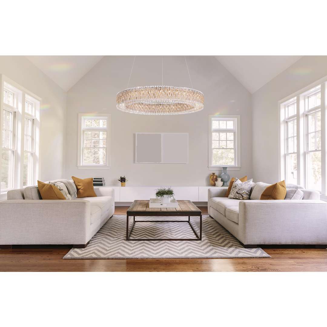 Sarella 27 Light 48" Wide Crystal Pendant with Swarovski Crystals