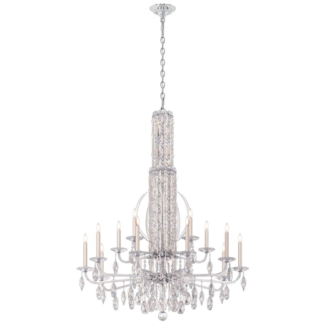 Sarella 17 Light 41" Wide Crystal Chandelier with Heritage Crystals