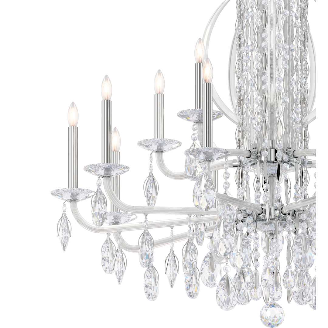 Sarella 17 Light 41" Wide Crystal Chandelier with Heritage Crystals