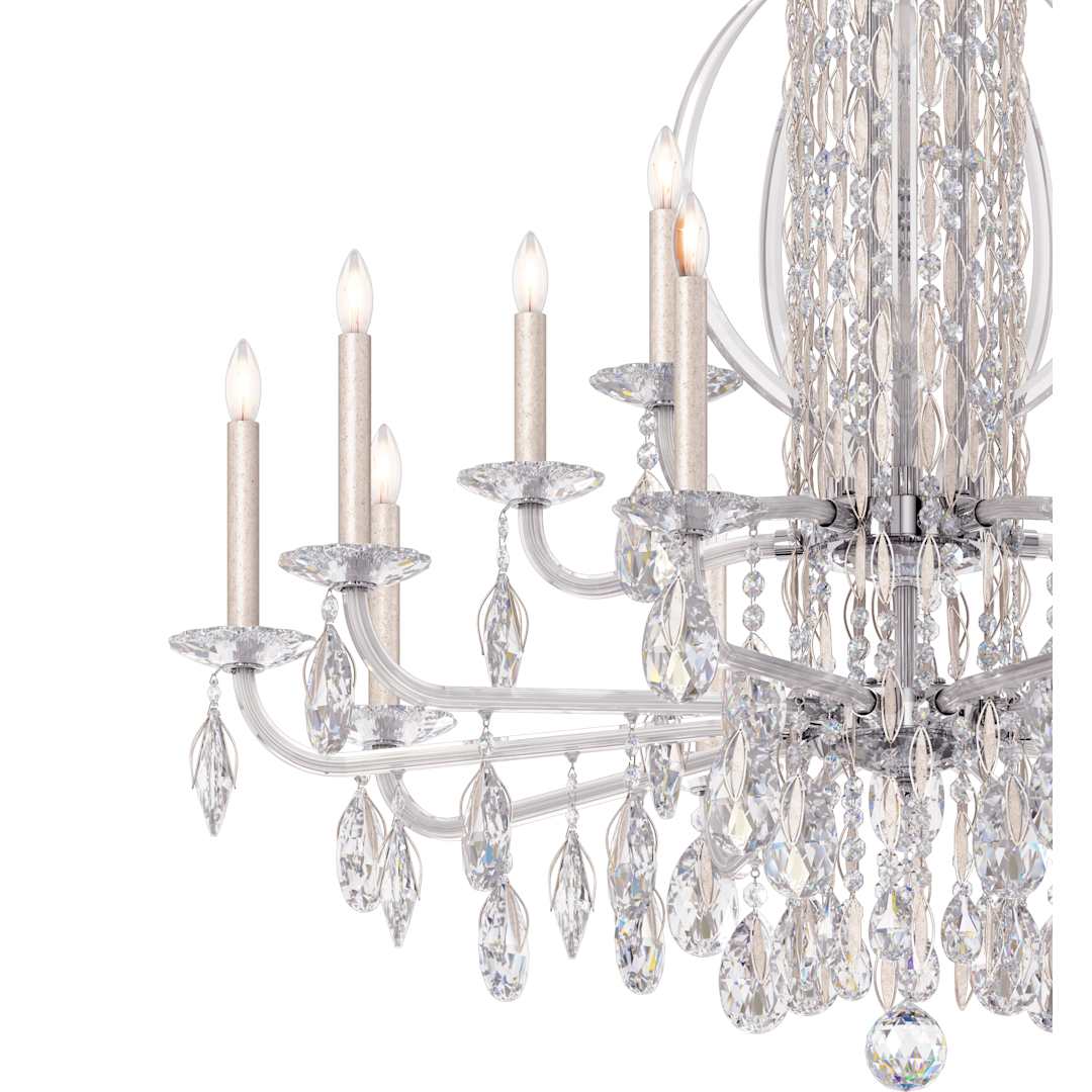 Sarella 17 Light 41" Wide Crystal Chandelier with Heritage Crystals