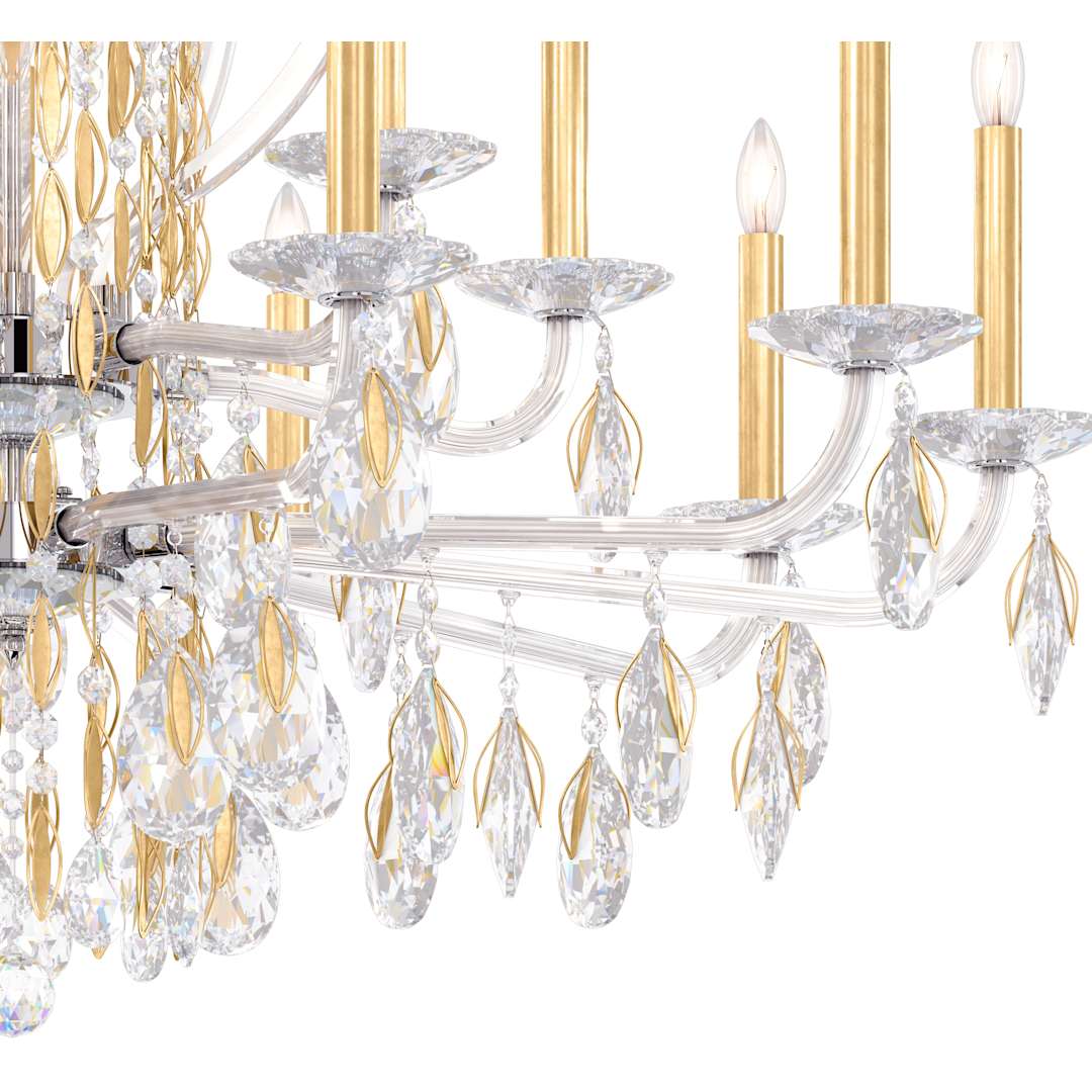 Sarella 17 Light 41" Wide Crystal Chandelier with Heritage Crystals