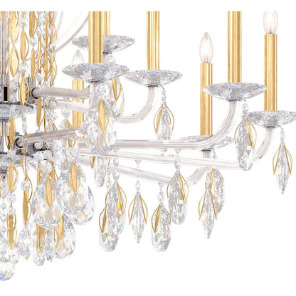 Sarella 17 Light 41" Wide Crystal Chandelier with Heritage Crystals
