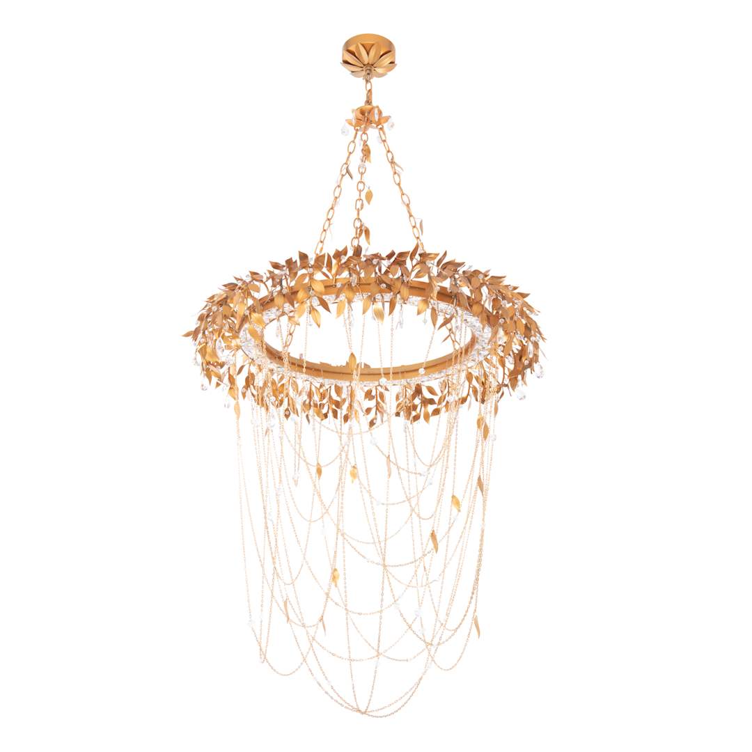Midsummer Night 34" Wide LED Crystal Abstract Chandelier