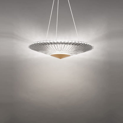 Origami 19" Wide LED Crystal Pendant