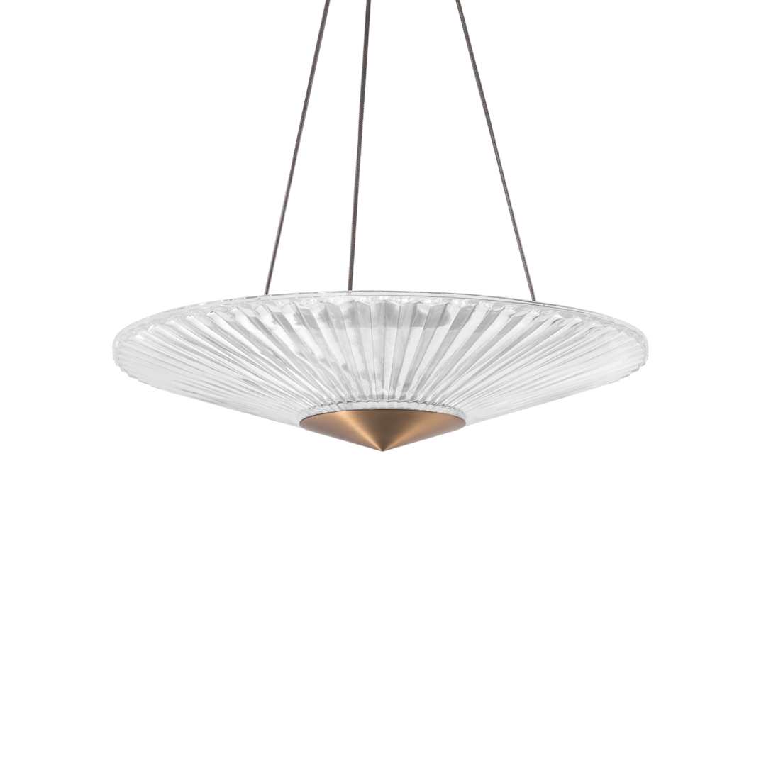 Origami 24" Wide LED Crystal Pendant