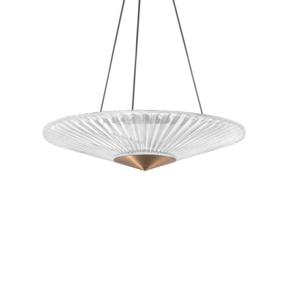Origami 24" Wide LED Crystal Pendant