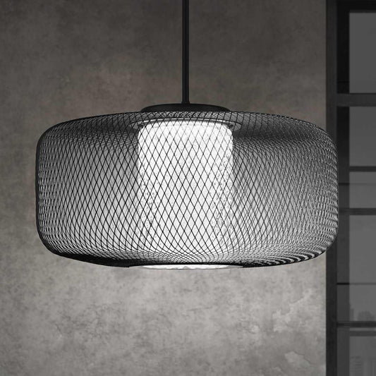 Kodo 32" Wide LED Drum Chandelier