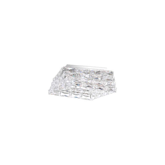 Glissando 16" Wide LED Flush Mount Square Ceiling Fixture with Swarovski Crystals