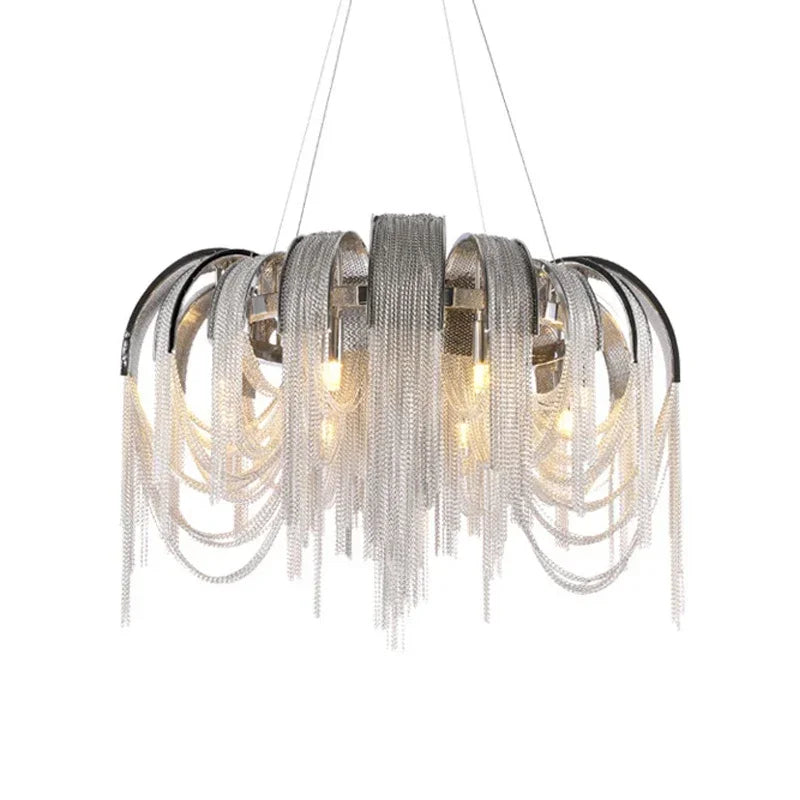 Cadena Chain Tassel Modern Chandelier