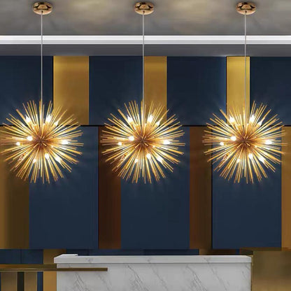 Unique Globe Design LED Electroplated Metal Modern Pendant Lighting