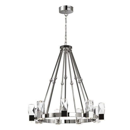 Studio M SM23648BCPN Empire 9-Light LED Chandelier in Polished Nickel