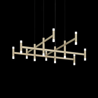Systema Staccato 12 Light 43" Wide LED Suspension Multi Light Pendant