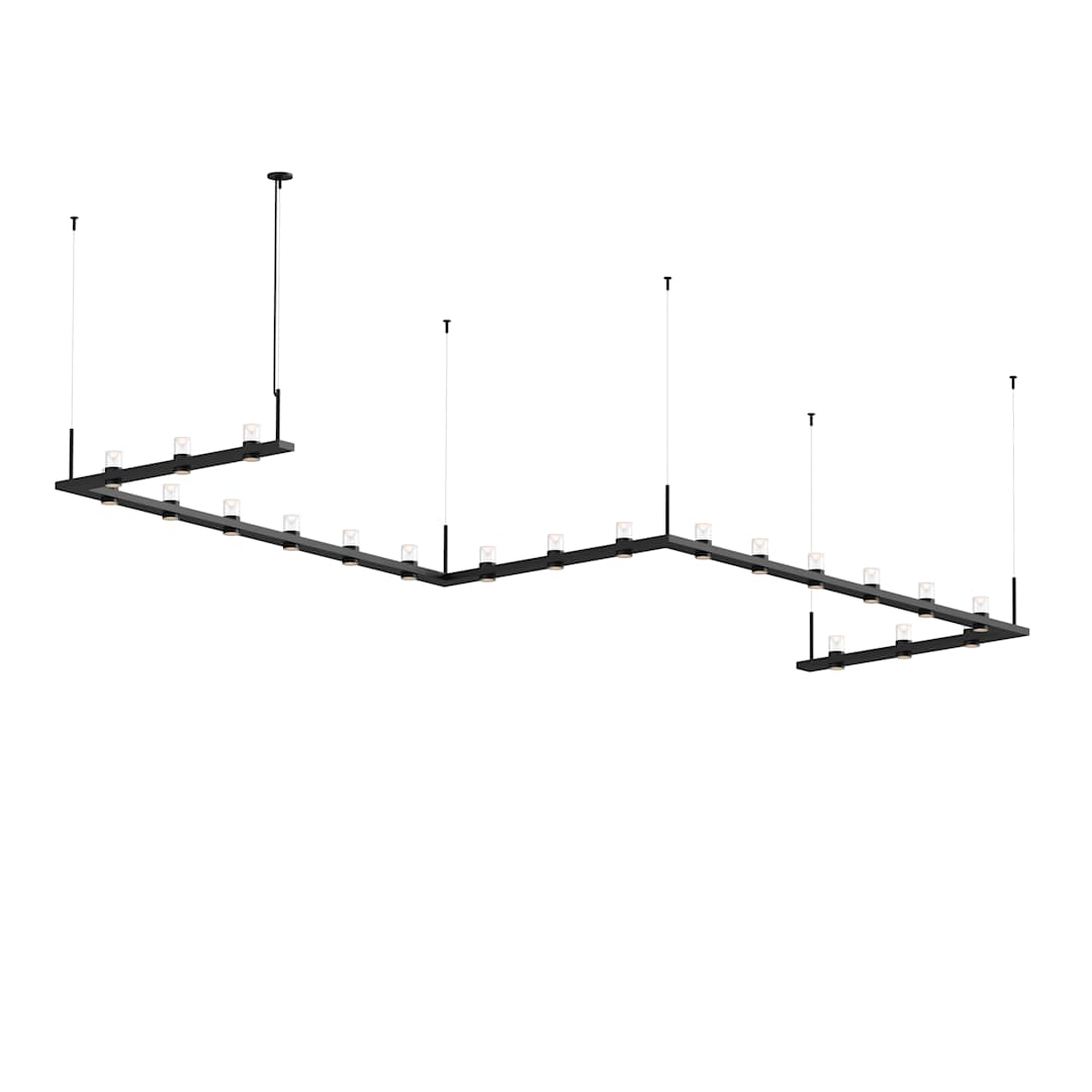 Intervals 21 Light 204" Wide LED Pillar Candle Chandelier