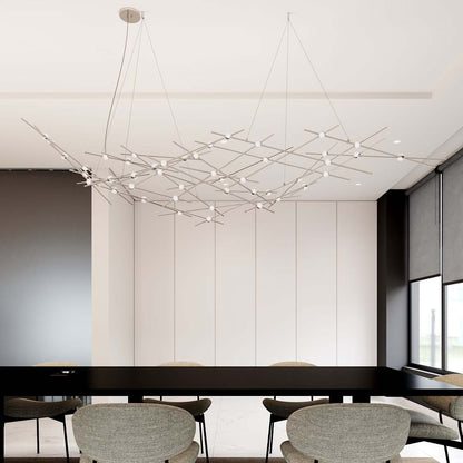 Constellation Ursa Major 93" Wide Integrated LED Chandelier with Acrylic Shades