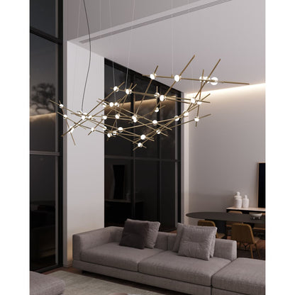 Constellation Ursa Major 44 Light 93" Wide LED Abstract Chandelier