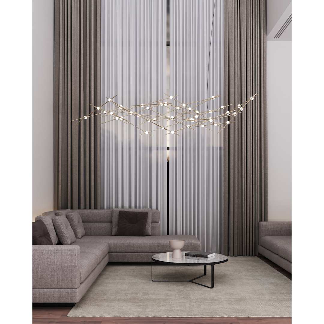 Constellation Ursa Major 44 Light 93" Wide LED Abstract Chandelier