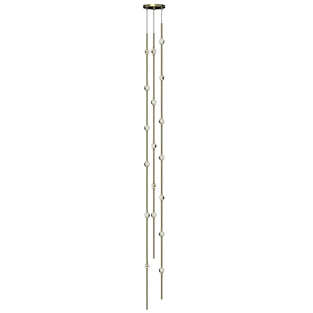 Constellation Andromeda 18 Light 6" Wide LED Abstract Multi Light Pendant with Clear Acrylic Shades
