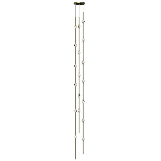 Constellation Andromeda 18 Light 6" Wide LED Abstract Multi Light Pendant with Clear Acrylic Shades