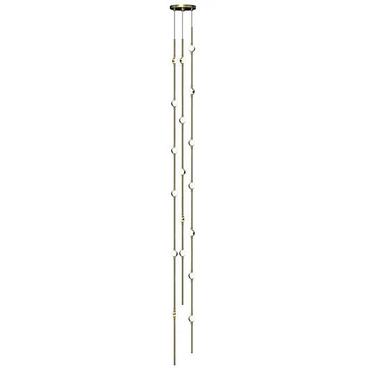 Constellation Andromeda 18 Light 6" Wide LED Abstract Multi Light Pendant with White Acrylic Shades