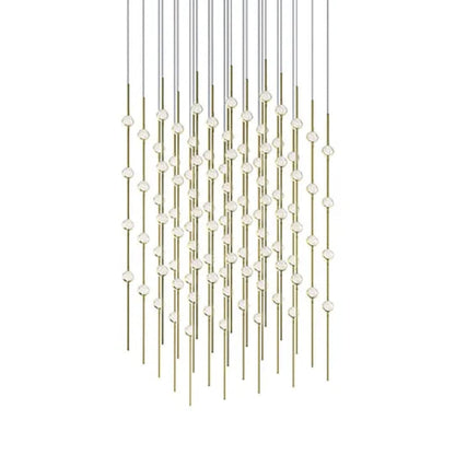 Constellation Cosmic Cube 100 Light 21" Wide LED Abstract Multi Light Pendant with Clear Acrylic Shades