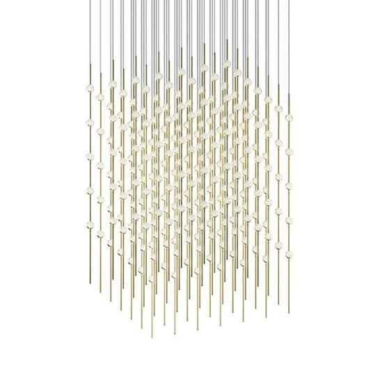Constellation Cosmic Cube 245 Light 30" Wide LED Abstract Multi Light Pendant with Clear Acrylic Shades