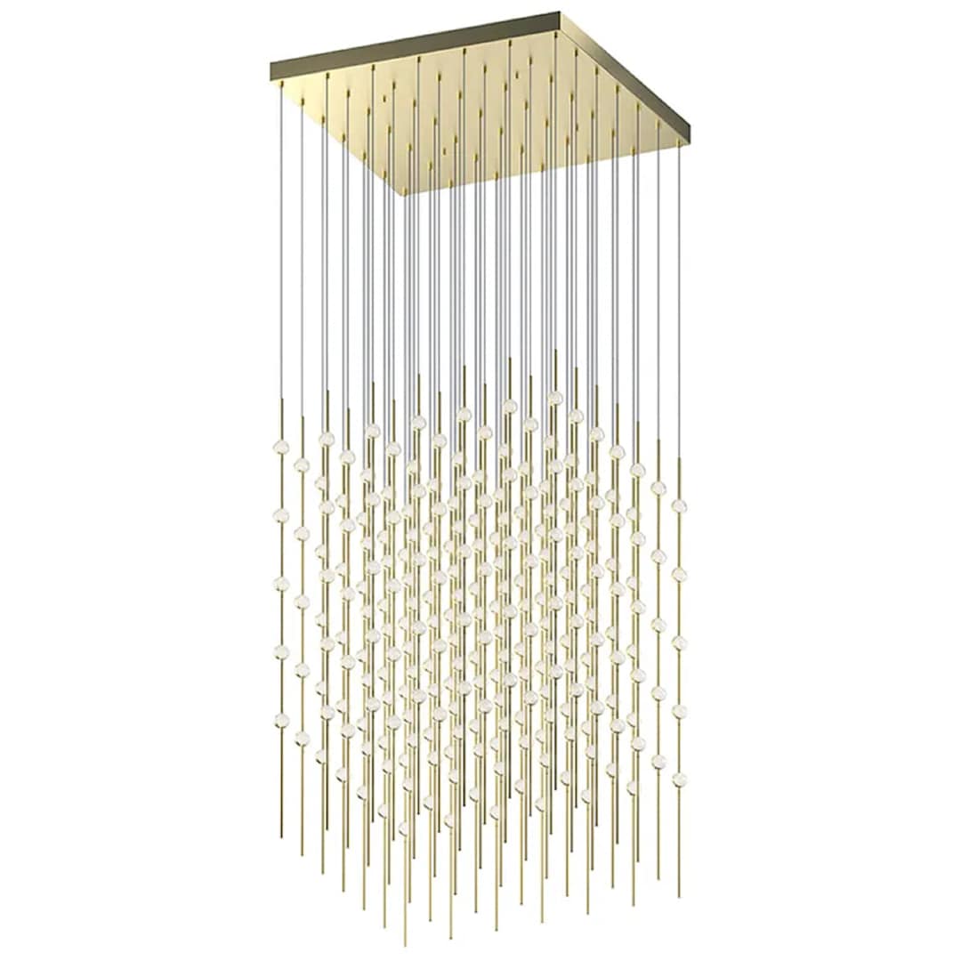 Constellation Cosmic Cube 245 Light 30" Wide LED Abstract Multi Light Pendant with Clear Acrylic Shades