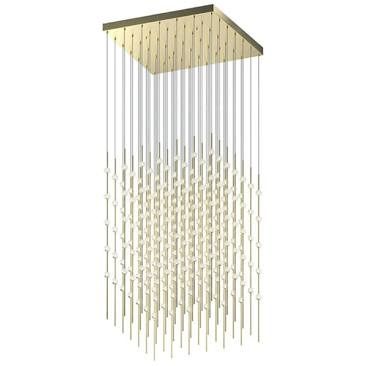 Constellation Cosmic Cube 245 Light 30" Wide LED Abstract Multi Light Pendant with Clear Acrylic Shades