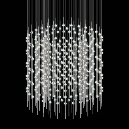 Constellation Centaurus Cylinder 3 Light 48" Wide LED Abstract Chandelier