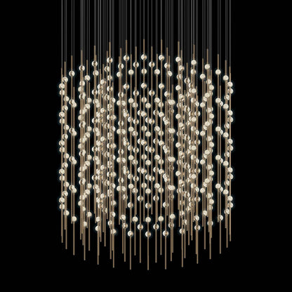 Constellation Centaurus Cylinder 3 Light 48" Wide LED Abstract Chandelier