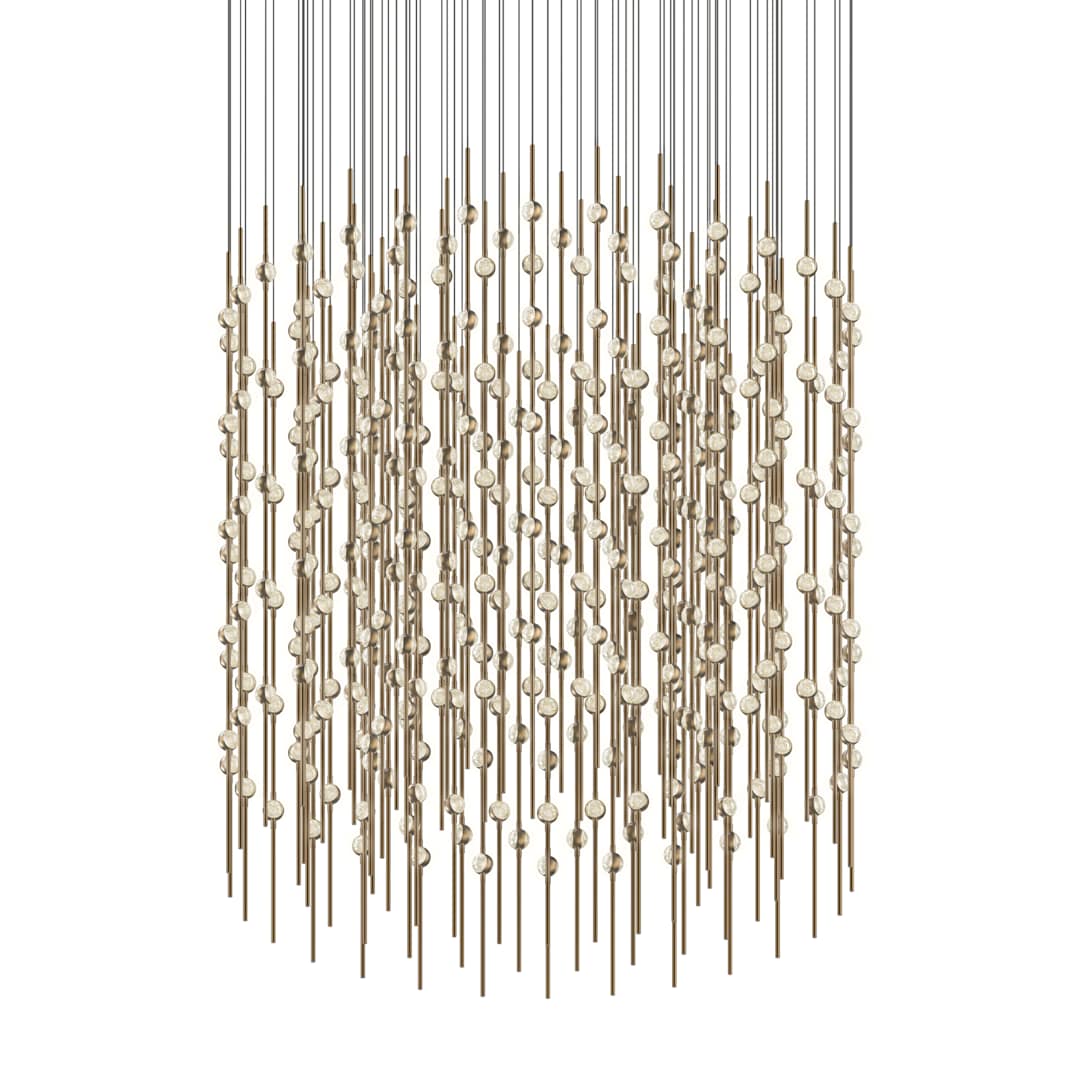 Constellation Centaurus Cylinder 3 Light 48" Wide LED Abstract Chandelier