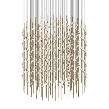 Constellation Centaurus Cylinder 3 Light 48" Wide LED Abstract Chandelier