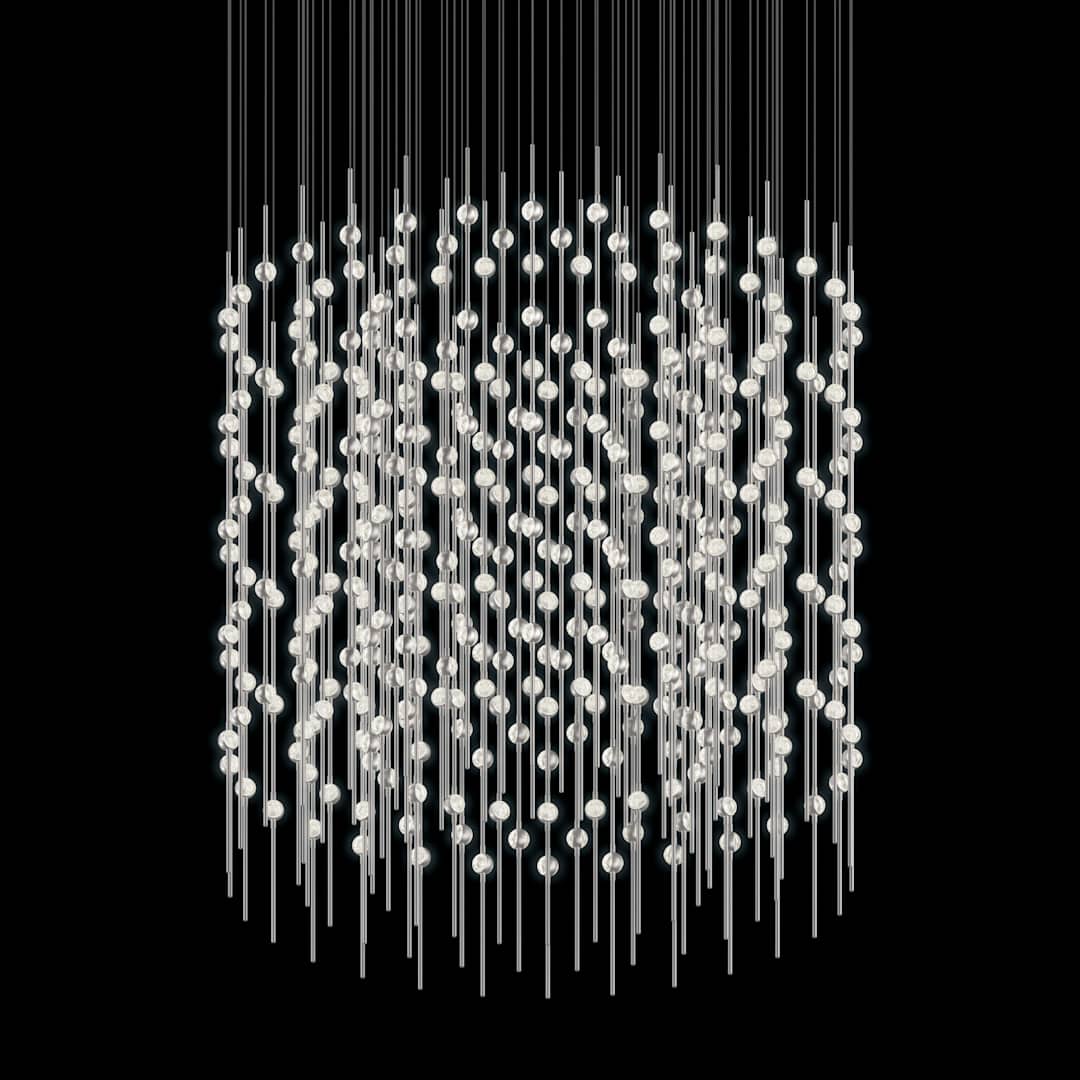 Constellation Centaurus Cylinder 3 Light 48" Wide LED Abstract Chandelier