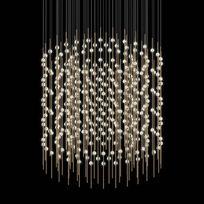 Constellation Centaurus Cylinder 3 Light 48" Wide LED Abstract Chandelier