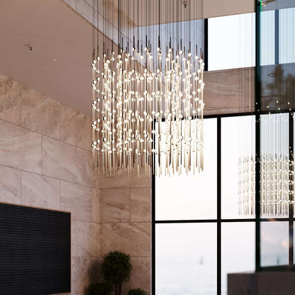 Constellation Centaurus Cylinder 3 Light 48" Wide LED Abstract Chandelier