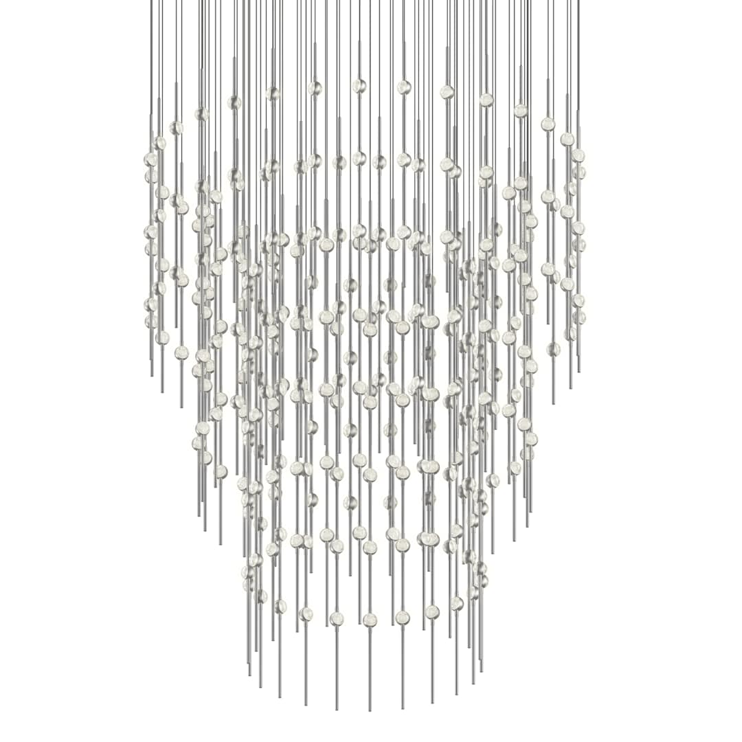 Constellation Centaurus Pyramid 3 Light 48" Wide LED Abstract Chandelier
