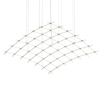 Constellation Aquarius Major 49 Light 177" Wide LED Abstract Chandelier with Optical Acrylic Shades
