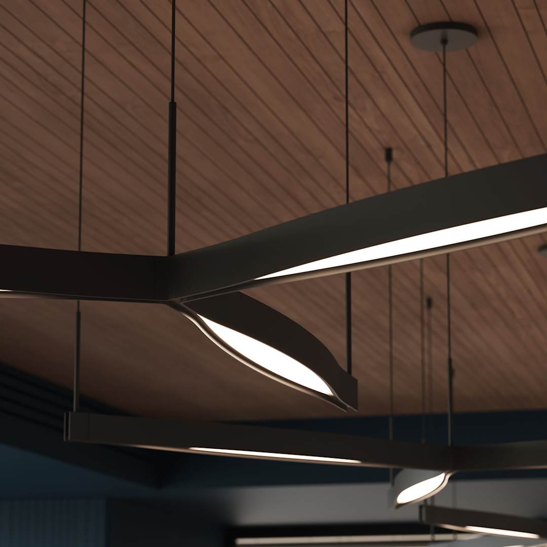 Ola 3 Light 55" Wide LED Chandelier