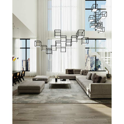 Cubix 12 Light LED Pendant