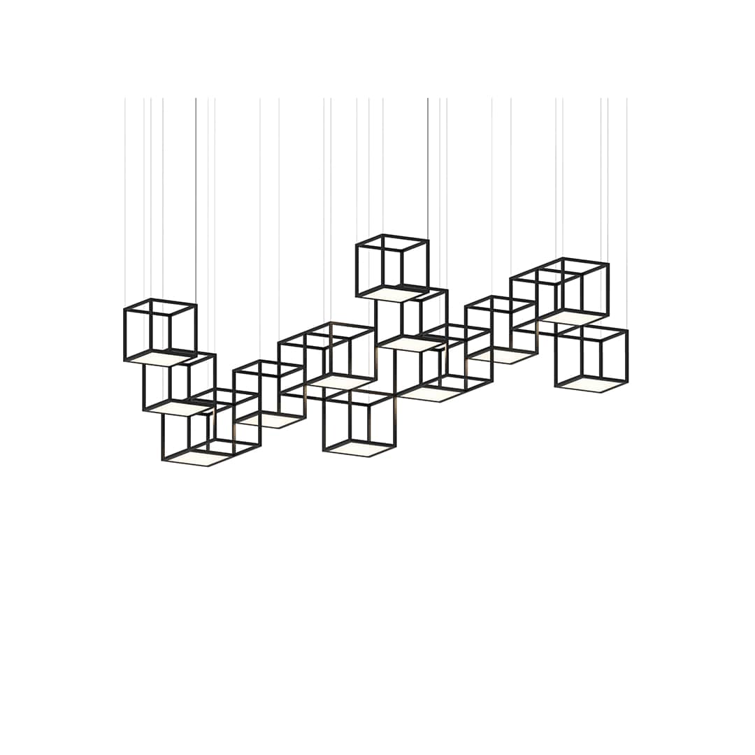 Cubix 12 Light LED Pendant