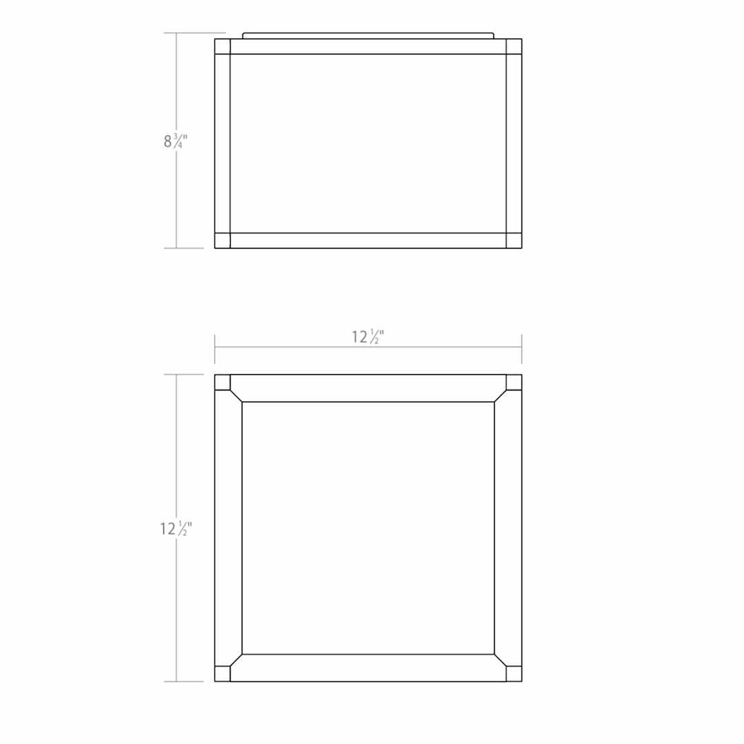 Cubix 1 Light Medium LED Surface Mount