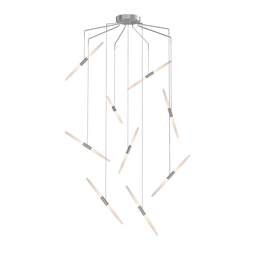 Ballet 9 Light 21" Wide LED Abstract Multi Light Pendant
