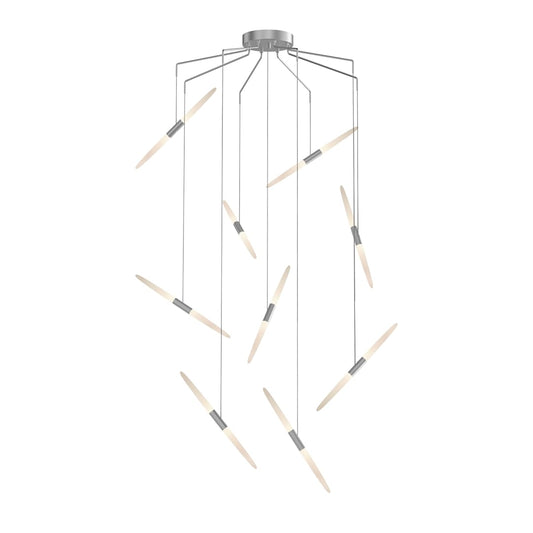Ballet 9 Light 21" Wide LED Abstract Multi Light Pendant