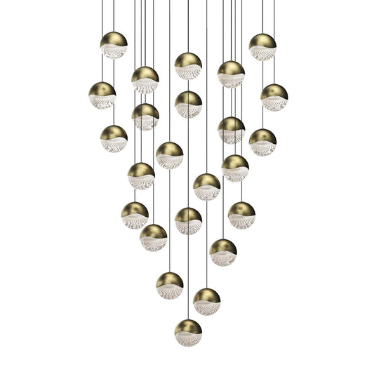 Grapes 24 Light 27" Wide LED Suspension Multi Light Pendant