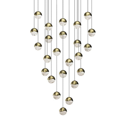Grapes 24 Light 27" Wide LED Suspension Multi Light Pendant