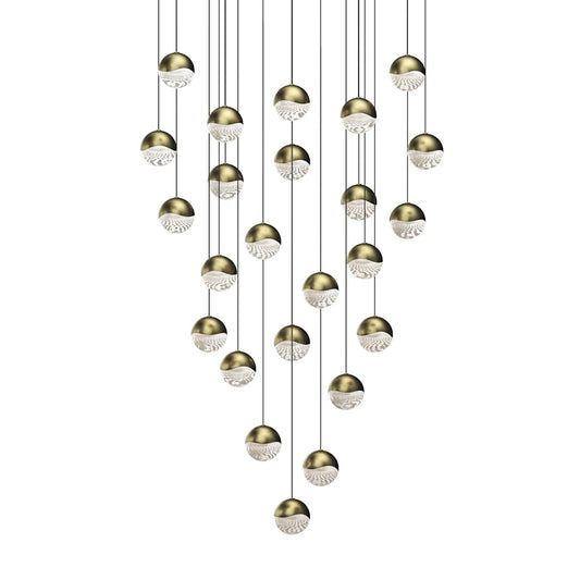 Grapes 24 Light 27" Wide LED Suspension Multi Light Pendant